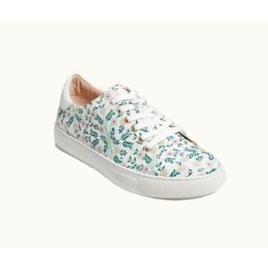 Jack Rogers Women Lace Up Casual Sneakers Rory Daisy US 5.5M White Daisy Floral